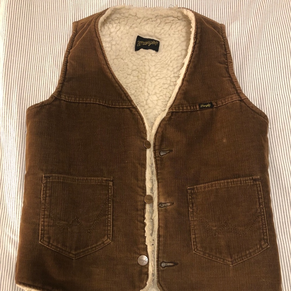 Vintage Wrangler Corduroy Sherpa Vest